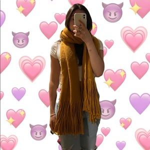 Anthropologie Mustard Scarf